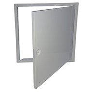 TRAPPE DE VISITE ACIER LAQUE BLANCHE A CLE 80x80cm - Vendu à la pièce